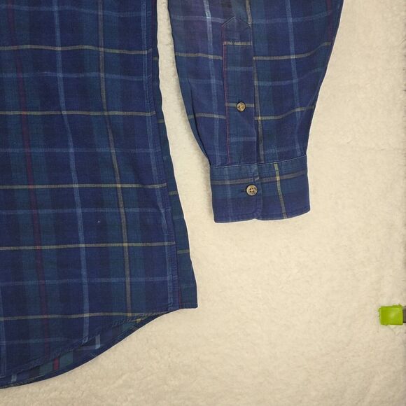 Vineyard Vines Classic Fit Mens Long Sleeve Plaid‎ Tucker Shirt Size XL Blue - Picture 6 of 16
